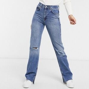 Pull&Bear Women's 90’s Straight Leg Jeans